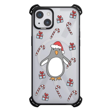 Чохол Pump Silicone Case 03 with MagSafe for iPhone 13 Clear/Black Pinguine - цена, характеристики, отзывы, рассрочка, фото 1