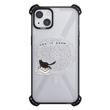 Чохол Pump Silicone Case 03 with MagSafe for iPhone 13 Clear/Black Let it - цена, характеристики, отзывы, рассрочка, фото 1