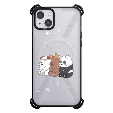 Чохол Pump Silicone Case 03 with MagSafe for iPhone 13 Clear/Black Vedmidi - цена, характеристики, отзывы, рассрочка, фото 1