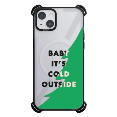 Чохол Pump Silicone Case 03 with MagSafe for iPhone 13 Clear/Black Baby Cold - цена, характеристики, отзывы, рассрочка, фото 1