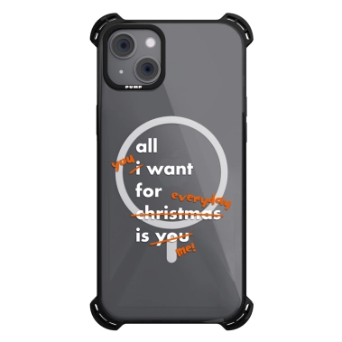 Чохол Pump Silicone Case 03 with MagSafe for iPhone 13 Clear/Black For Christmass 2 - цена, характеристики, отзывы, рассрочка, фото 1