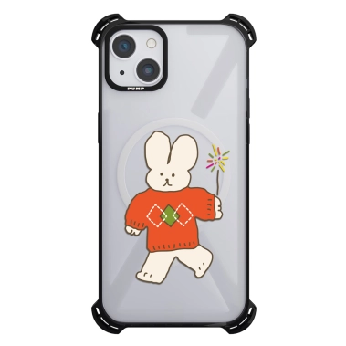 Чехол Pump Silicone Case 03 with MagSafe for iPhone 13 Clear/Black Zaytsi - цена, характеристики, отзывы, рассрочка, фото 1