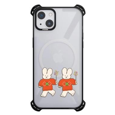 Чехол Pump Silicone Case 03 with MagSafe for iPhone 13 Clear/Black Zaytsi 2 - цена, характеристики, отзывы, рассрочка, фото 1