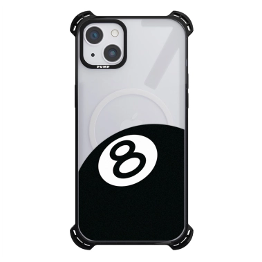 Чохол Pump Silicone Case 03 with MagSafe for iPhone 14 Clear/Black Eight - цена, характеристики, отзывы, рассрочка, фото 1