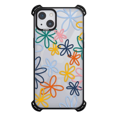 Чохол Pump Silicone Case 03 with MagSafe for iPhone 14 Clear/Black Blommor - цена, характеристики, отзывы, рассрочка, фото 1