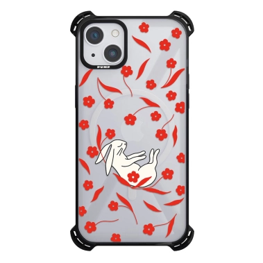 Чохол Pump Silicone Case 03 with MagSafe for iPhone 14 Clear/Black Krolyk - цена, характеристики, отзывы, рассрочка, фото 1