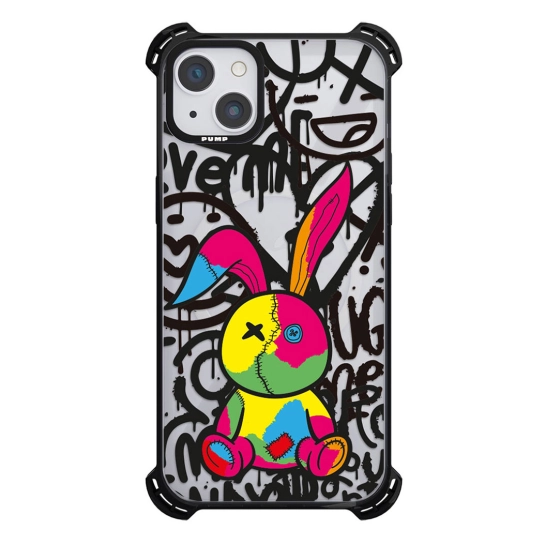 Чехол Pump Silicone Case 03 with MagSafe for iPhone 14 Clear/Black Kolioroviy krol