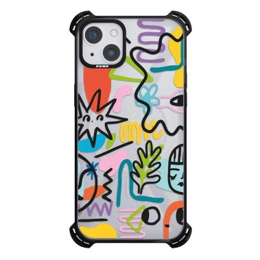 Чохол Pump Silicone Case 03 with MagSafe for iPhone 14 Clear/Black Nagot - цена, характеристики, отзывы, рассрочка, фото 1