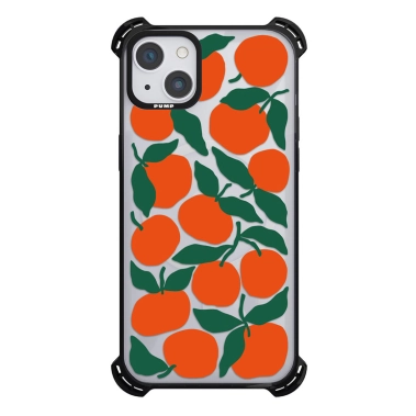 Чехол Pump Silicone Case 03 with MagSafe for iPhone 14 Clear/Black Oranges - цена, характеристики, отзывы, рассрочка, фото 1