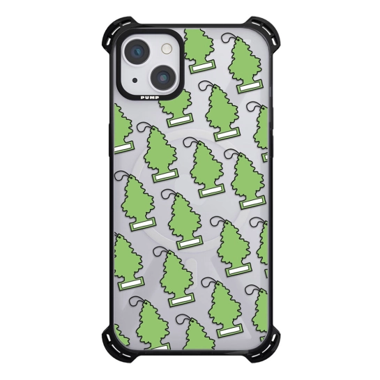 Чохол Pump Silicone Case 03 with MagSafe for iPhone 14 Clear/Black Car tree