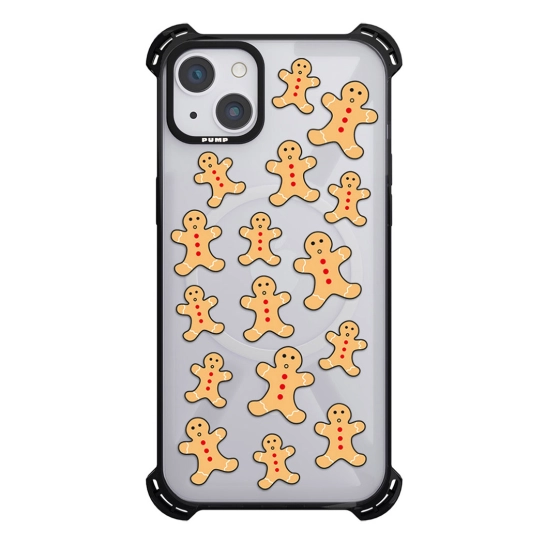 Чохол Pump Silicone Case 03 with MagSafe for iPhone 14 Clear/Black Cookie