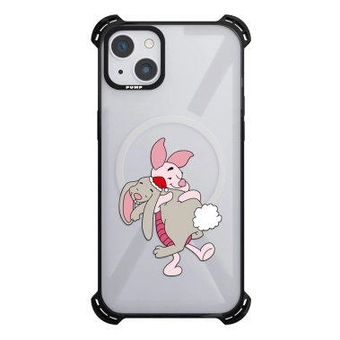 Чохол Pump Silicone Case 03 with MagSafe for iPhone 14 Clear/Black Pigled - цена, характеристики, отзывы, рассрочка, фото 1