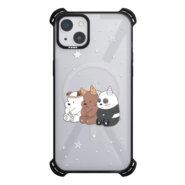 Чохол Pump Silicone Case 03 with MagSafe for iPhone 14 Clear/Black Vedmidi - цена, характеристики, отзывы, рассрочка, фото 1