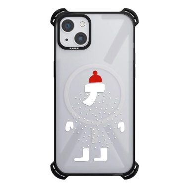 Чохол Pump Silicone Case 03 with MagSafe for iPhone 14 Clear/Black Did - цена, характеристики, отзывы, рассрочка, фото 1