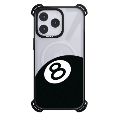 Чехол Pump Silicone Case 03 with MagSafe for iPhone 14 Pro Max Clear/Black Eight - цена, характеристики, отзывы, рассрочка, фото 1