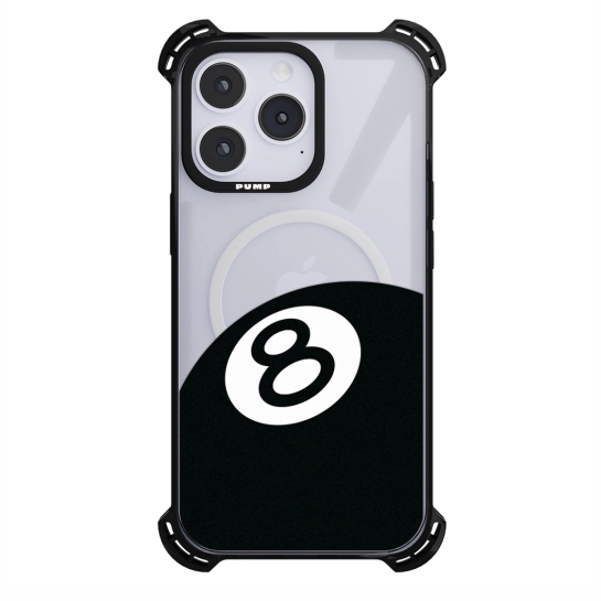 Чехол Pump Silicone Case 03 with MagSafe for iPhone 14 Pro Max Clear/Black Eight