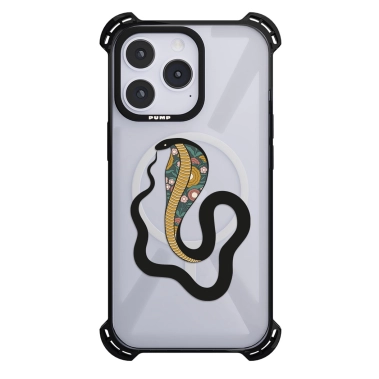 Чехол Pump Silicone Case 03 with MagSafe for iPhone 14 Pro Max Clear/Black Zmiia - цена, характеристики, отзывы, рассрочка, фото 1