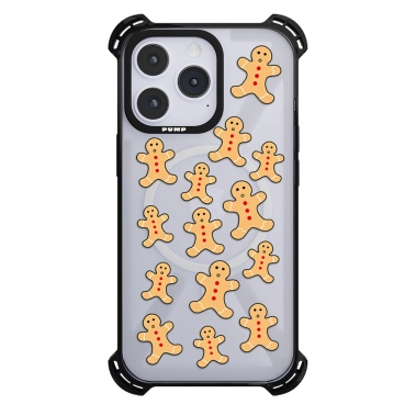 Чохол Pump Silicone Case 03 with MagSafe for iPhone 14 Pro Max Clear/Black Cookie - цена, характеристики, отзывы, рассрочка, фото 1