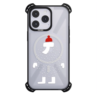 Чохол Pump Silicone Case 03 with MagSafe for iPhone 14 Pro Max Clear/Black Did - цена, характеристики, отзывы, рассрочка, фото 1