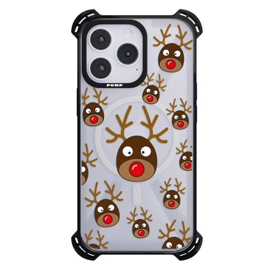 Чехол Pump Silicone Case 03 with MagSafe for iPhone 14 Pro Max Clear/Black Ne Sobaka