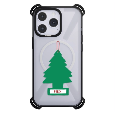 Чехол Pump Silicone Case 03 with MagSafe for iPhone 14 Pro Max Clear/Black Yalunka - цена, характеристики, отзывы, рассрочка, фото 1