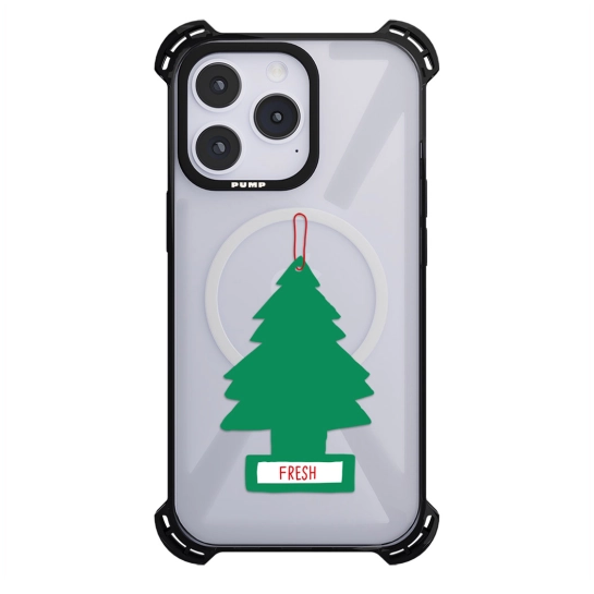 Чехол Pump Silicone Case 03 with MagSafe for iPhone 14 Pro Max Clear/Black Yalunka