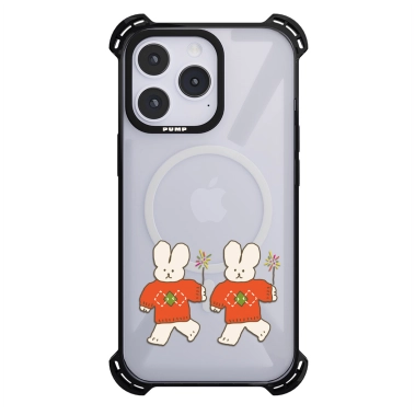 Чехол Pump Silicone Case 03 with MagSafe for iPhone 14 Pro Max Clear/Black Zaytsi 2 - цена, характеристики, отзывы, рассрочка, фото 1