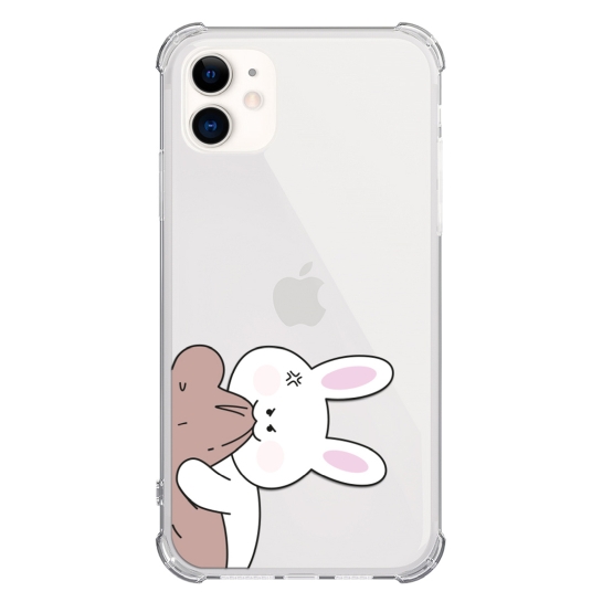 Чехол Pump UA Transparency Case for iPhone 11 Bear Bunny 2 - цена, характеристики, отзывы, рассрочка, фото 1