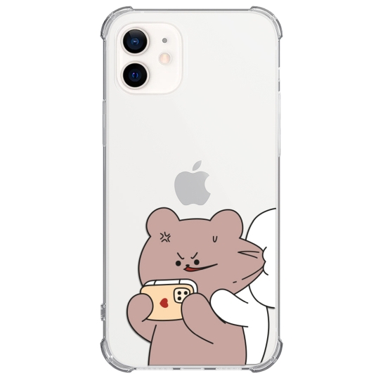 Чохол Pump UA Transparency Case for iPhone 12/12 Pro Bear Bunny 1 - ціна, характеристики, відгуки, розстрочка, фото 1