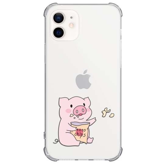 Чохол Pump UA Transparency Case for iPhone 12/12 Pro Pigs 1 - ціна, характеристики, відгуки, розстрочка, фото 1
