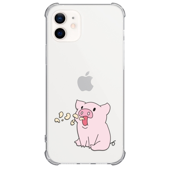 Чохол Pump UA Transparency Case for iPhone 12/12 Pro Pigs 2 - ціна, характеристики, відгуки, розстрочка, фото 1