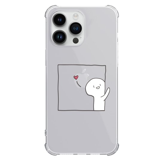 Чохол Pump UA Transparency Case for iPhone 14 Pro White Guys 1 - цена, характеристики, отзывы, рассрочка, фото 1