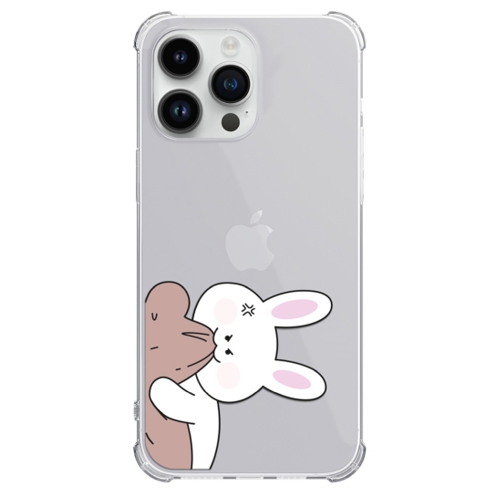 Чехол Pump UA Transparency Case for iPhone 14 Pro Max Bear Bunny 2 - цена, характеристики, отзывы, рассрочка, фото 1