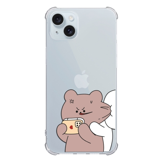 Чехол Pump UA Transparency Case for iPhone 15 Bear Bunny 1 - цена, характеристики, отзывы, рассрочка, фото 1
