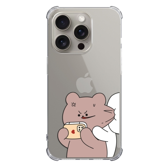 Чехол Pump UA Transparency Case for iPhone 15 Pro Max Bear Bunny 1 - цена, характеристики, отзывы, рассрочка, фото 1