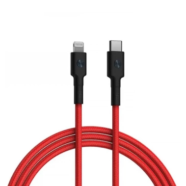 Кабель Xiaomi ZMI Type-C to Lightning 1m Black/Red - цена, характеристики, отзывы, рассрочка, фото 1