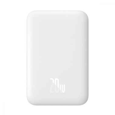 Зовнішній акумулятор Baseus Magnetic Wireless 6000mAh 20w White - цена, характеристики, отзывы, рассрочка, фото 1