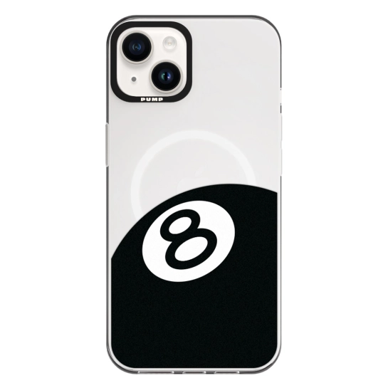 Чехол Pump Framed Silicone Case with MagSafe for iPhone 13 Clear/Black Eight