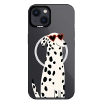 Чехол Pump Framed Silicone Case with MagSafe for iPhone 13 Clear/Black Dalmatin
