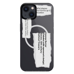 Чохол Pump Framed Silicone Case with MagSafe for iPhone 13 Clear/Black Klaptyk