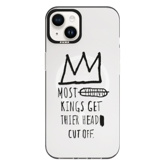 Чехол Pump Framed Silicone Case with MagSafe for iPhone 13 Clear/Black Basquiat 3 - цена, характеристики, отзывы, рассрочка, фото 1