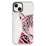 Чохол Pump Framed Silicone Case with MagSafe for iPhone 13 Clear/Black Tygr Rozheviy