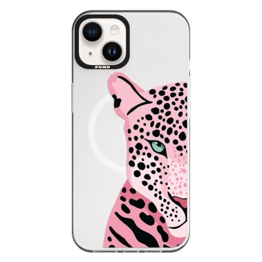 Чехол Pump Framed Silicone Case with MagSafe for iPhone 13 Clear/Black Tygr Rozheviy - цена, характеристики, отзывы, рассрочка, фото 1