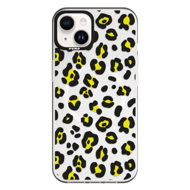 Чехол Pump Framed Silicone Case with MagSafe for iPhone 13 Clear/Black Leopattern - цена, характеристики, отзывы, рассрочка, фото 1