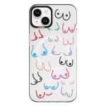 Чехол Pump Framed Silicone Case with MagSafe for iPhone 13 Clear/Black Sisi