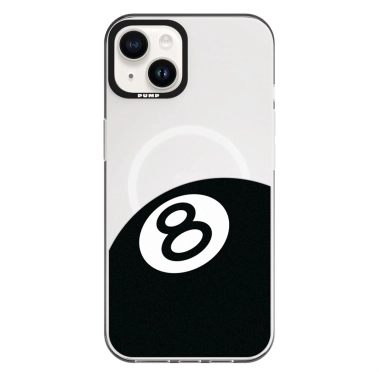 Чохол Pump Framed Silicone Case with MagSafe for iPhone 14 Clear/Black Eight - цена, характеристики, отзывы, рассрочка, фото 1