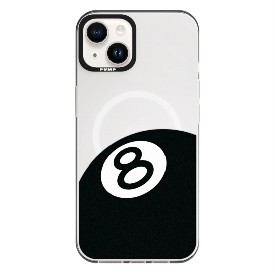 Чехол Pump Framed Silicone Case with MagSafe for iPhone 14 Clear/Black Eight