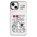 Чехол Pump Framed Silicone Case with MagSafe for iPhone 14 Clear/Black Always you
