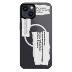 Чохол Pump Framed Silicone Case with MagSafe for iPhone 14 Clear/Black Klaptyk