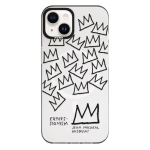 Чохол Pump Framed Silicone Case with MagSafe for iPhone 14 Clear/Black Basquiat 2